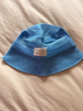 MYMUM MADE IT Blue Knit Bucket Hat - Women's Accessory